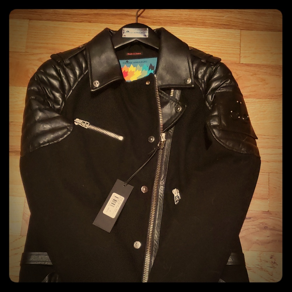 NWT Moose knuckles -  leather moto jacket size M